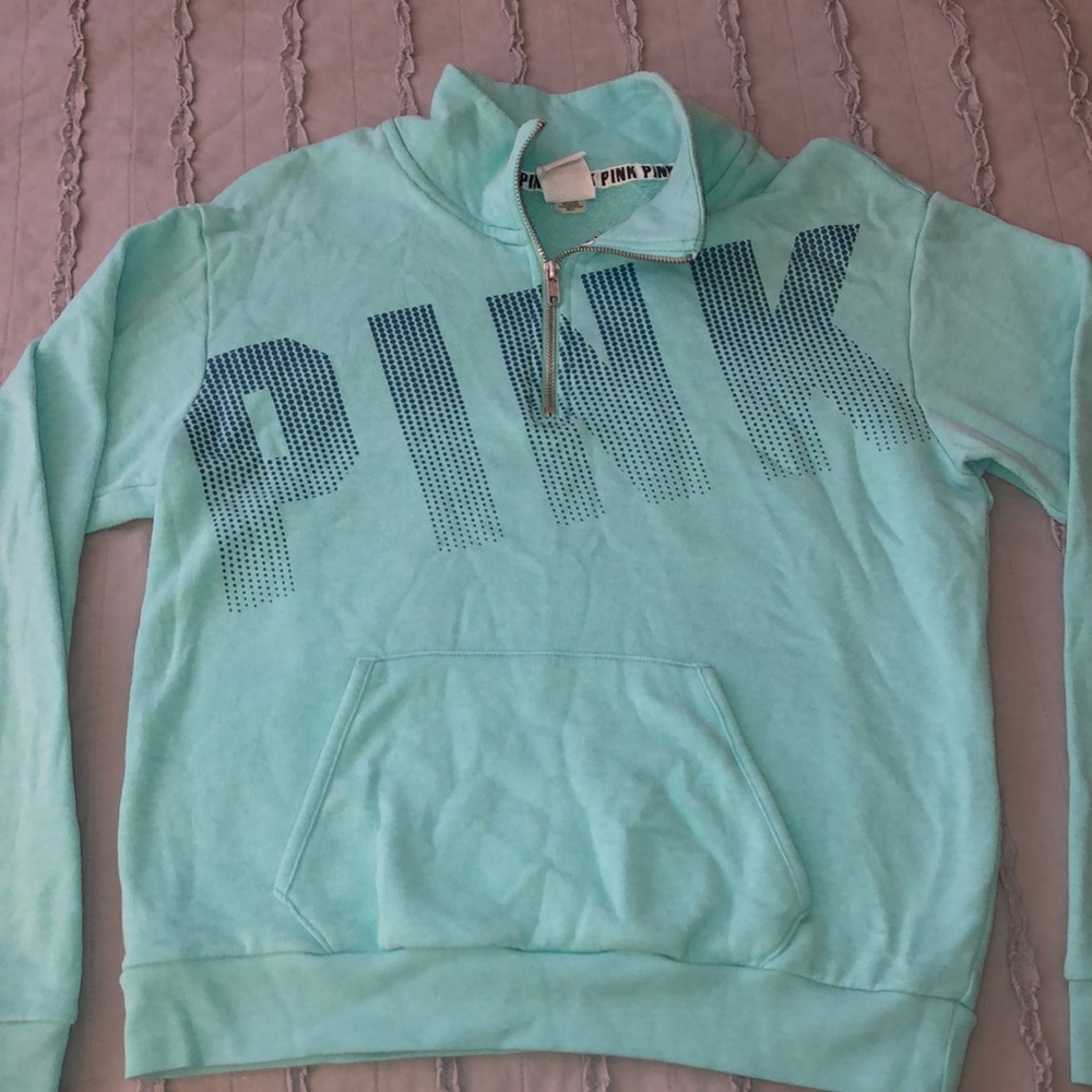 PINK quarter zip hoodie
